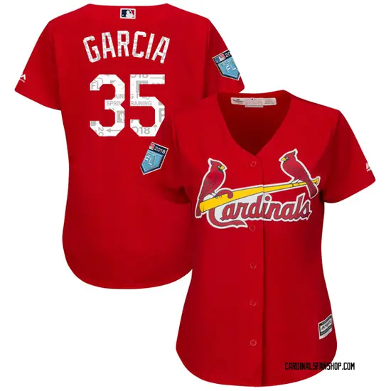 Greg Garcia St. Louis Cardinals Women's Replica Cool Base 2018 Spring Training Majestic Jersey