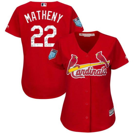 Mike Matheny St. Louis Cardinals Women&#39;s Authentic Cool Base 2018 Spring Training Majestic ...